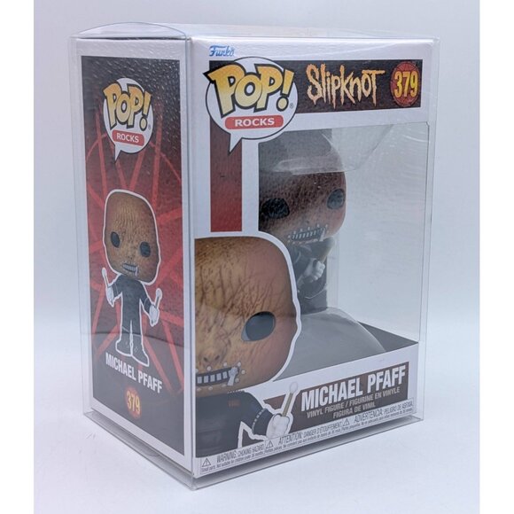 Funko Pop! Rocks #379 Slipknot Michael Pfaff Heavy Metal Music + Protector Box - Picture 1 of 4